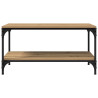 Mesa de Café Roble artisan 80 x 50 x 40 cm Madera contrachapada 5