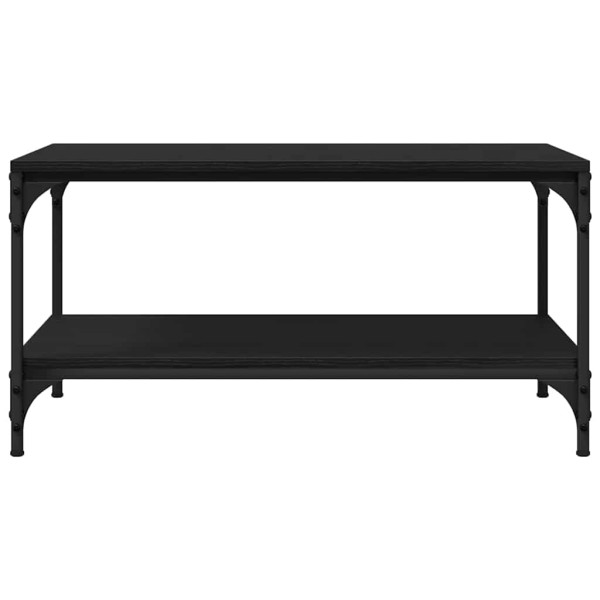 Mesa de Café Roble negro 80 x 50 x 40 cm Madera contrachapada M 5