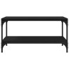 Mesa de Café Roble negro 80 x 50 x 40 cm Madera contrachapada 5