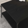 Mesa de Café Roble negro 80 x 80 x 40 cm Madera contrachapada 4