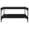 Mesa de Café Roble negro 80 x 80 x 40 cm Madera contrachapada 5