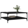 Mesa de Café Roble negro 100 x 100 x 40 cm Madera contrachapada 3