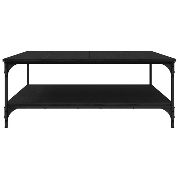 Mesa de Café Roble negro 100 x 100 x 40 cm Madera contrachapada M 5