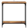 Mesa Consola con estante Madera vieja 75 x 30.5 x 75 cm 5