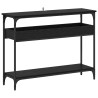Mesa Consola Roble negro 100 x 29 x 75 cm Madera contrachapada 2