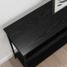 Mesa Consola Roble negro 100 x 29 x 75 cm Madera contrachapada 4