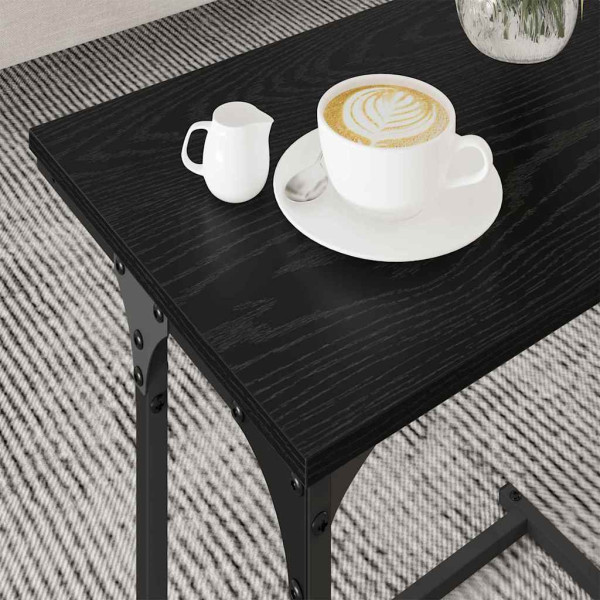 Mesa de Café Nido 3 pcs Roble negro 50.5 x 35 x 53 cm M 4
