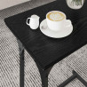 Mesa de Café Nido 3 pcs Roble negro 50.5 x 35 x 53 cm 4