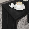 Mesa de Café Nido 3 pcs Roble negro 60 x 35 x 56 cm 4