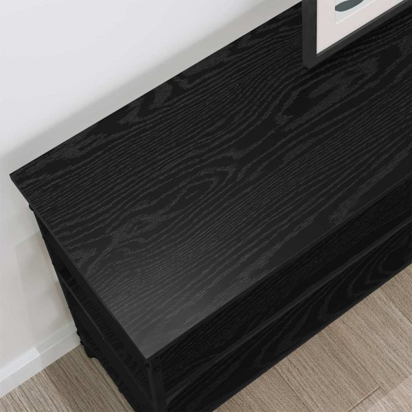 Mesa Consola Roble negro 100 x 32 x 75 cm Madera contrachapada M 4