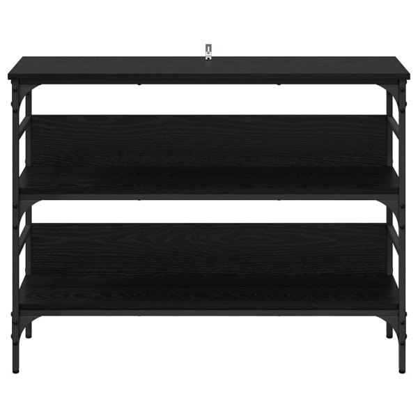 Mesa Consola Roble negro 100 x 32 x 75 cm Madera contrachapada M 5
