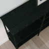 Mesa Consola Roble negro 160 x 29 x 80 cm Madera contrachapada 4