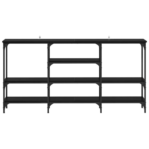 Mesa Consola Roble negro 160 x 29 x 80 cm Madera contrachapada M 5