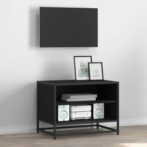 Gabinete de TV Roble negro 61 x 40 x 46 cm Madera contrachapada M 4