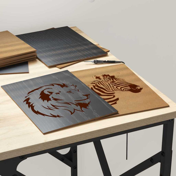 Paneles Decorativos 50 pcs Roble negro 15 x 21 x 0.3 cm M 4