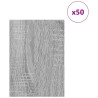Paneles Decorativos 50 pcs Gris sonoma 15 x 21 x 0.3 cm 3
