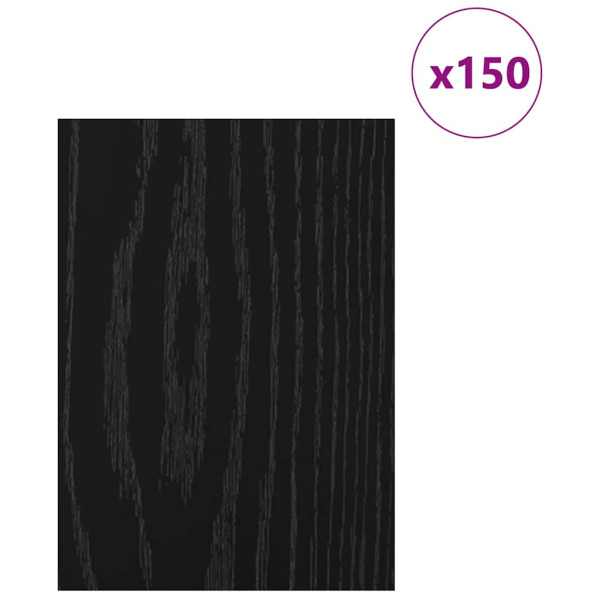 Paneles Decorativos 150 pcs Roble negro 21 x 30 x 0.3 cm M 3