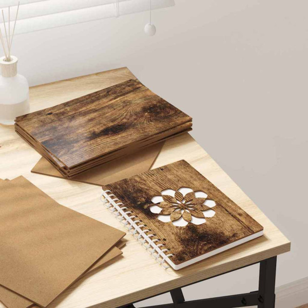 Paneles Decorativos 12 pcs Roble ahumado 21 x 30 x 0.3 cm D