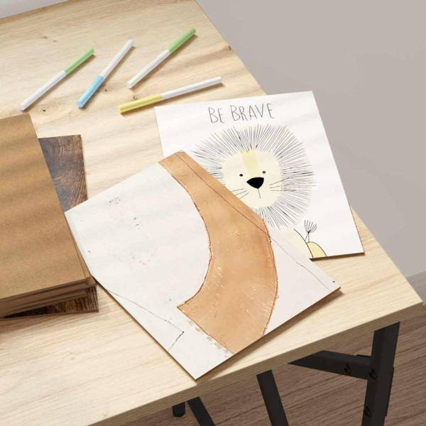 Paneles de Decoración 50 pcs Roble ahumado 21 x 30 x 0.3 cm M 5