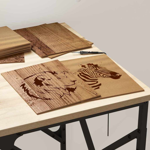 Paneles de Decoración 12 pcs Madera vieja 21 x 30 x 0.3 cm M 4