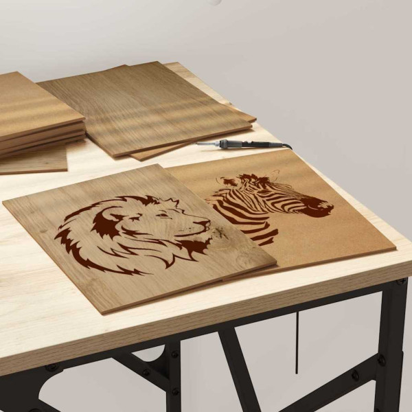 Paneles de Decoración 12 pcs Roble artisan 21 x 30 x 0.3 cm M 4