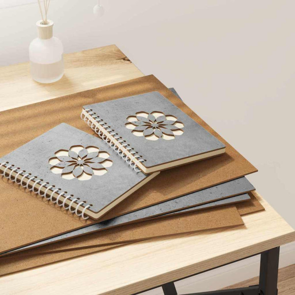 Paneles decorativos 12 pcs Gris hormigón 30 x 42 x 0.3 cm D