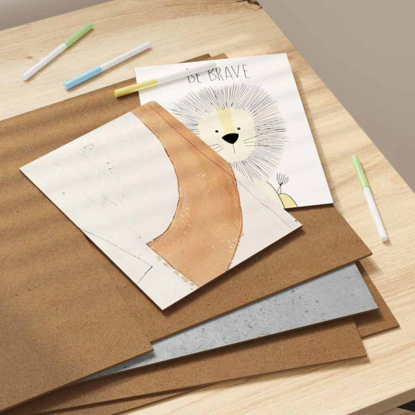 Paneles decorativos 12 pcs Gris hormigón 30 x 42 x 0.3 cm M 5