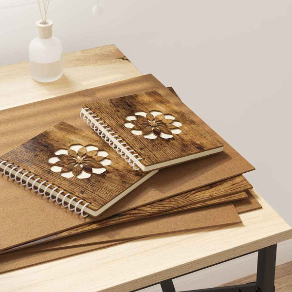 Paneles decorativos 50 pcs Roble ahumado 30 x 42 x 0.3 cm D