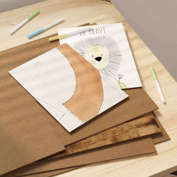 Paneles decorativos 50 pcs Roble ahumado 30 x 42 x 0.3 cm M 5