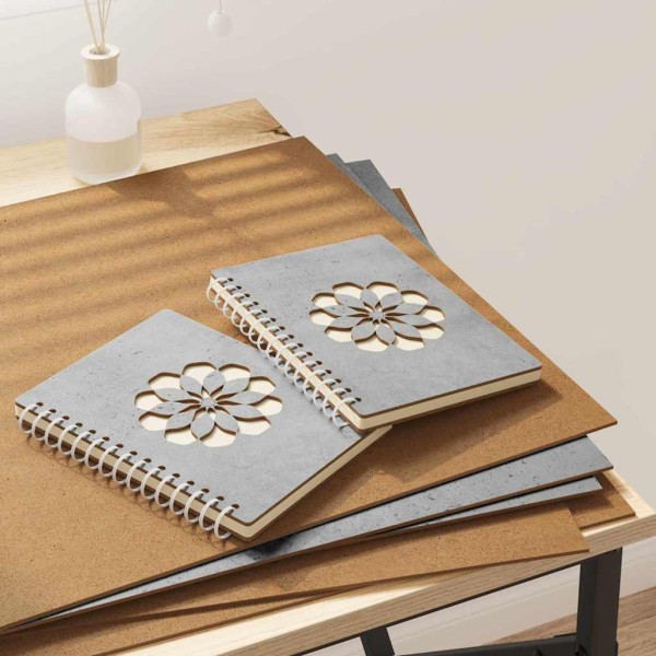 Paneles Decorativos 12 pcs Gris hormigón 40 x 60 x 0.3 cm D