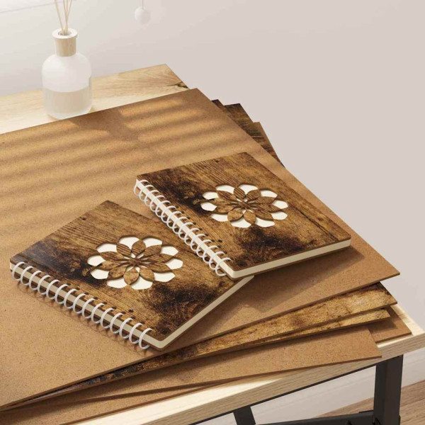 Paneles Decorativos 12 pcs Roble ahumado 40 x 60 x 0.3 cm D