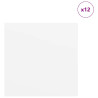 Paneles Decorativos 12 pcs Blanco 30 x 30 x 0.3 cm 3
