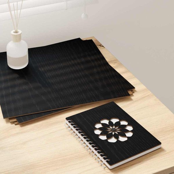 Paneles Decorativos 12 pcs Roble negro 30 x 30 x 0.3 cm D