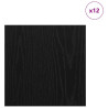 Paneles Decorativos 12 pcs Roble negro 30 x 30 x 0.3 cm 3