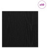 Paneles Decorativos 50 pcs Roble negro 30 x 30 x 0.3 cm 3