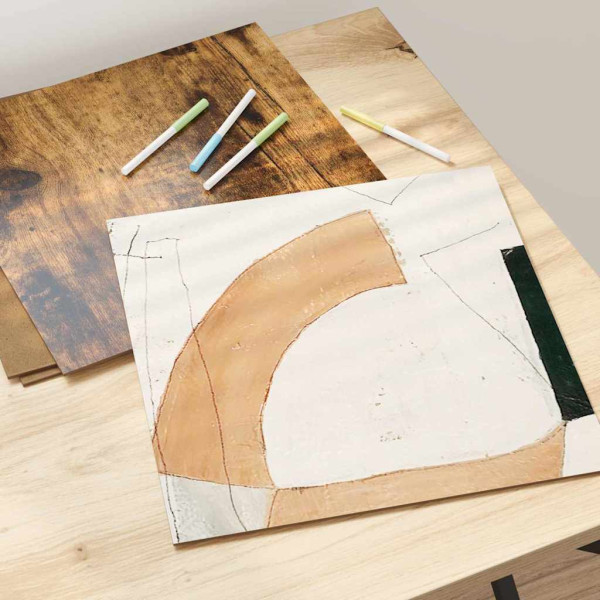 Paneles Decorativos 50 pcs Roble ahumado 30 x 30 x 0.3 cm M 5