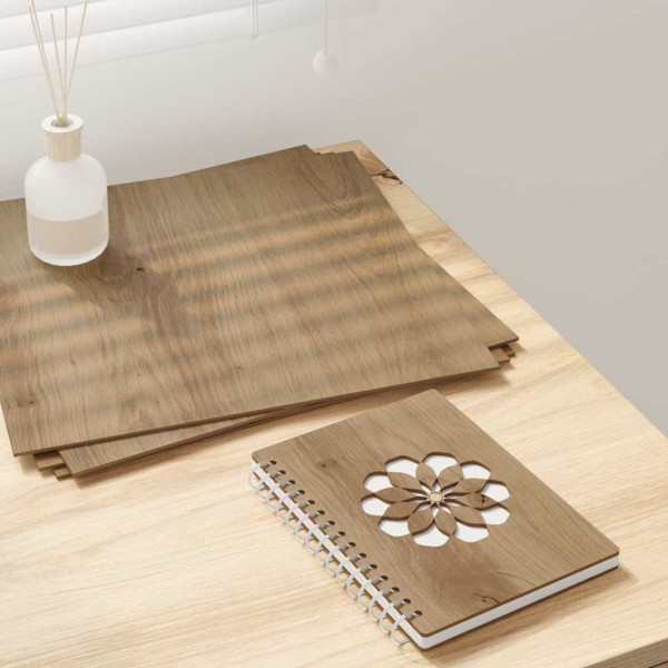 Paneles Decorativos 12 pcs Roble artisan 30 x 30 x 0.3 cm D