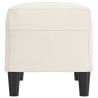 Banco de cuero sintético color crema 70x35x41 cm 4
