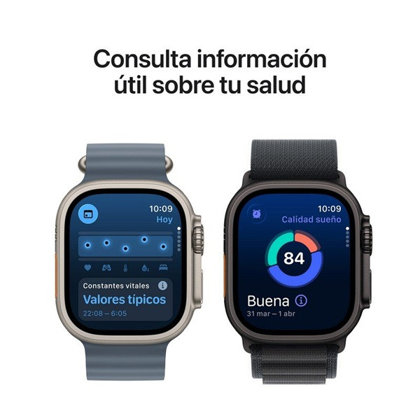 Apple Watch Ultra 3 2025 GPS + cellular 49mm titanio natural trail loop M/L azul M 6