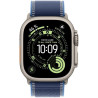 Apple Watch Ultra 3 2025 GPS + cellular 49mm titanio natural trail loop M/L azul 1