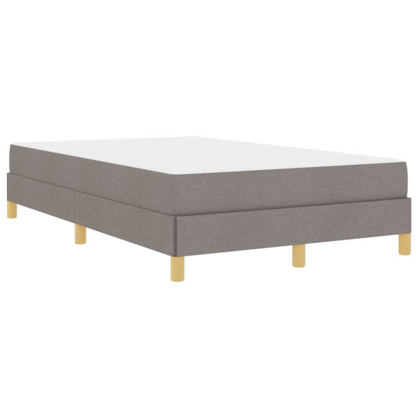 Cama tipo Box Spring Taupe y Marrón 120 x 200 cm M 2