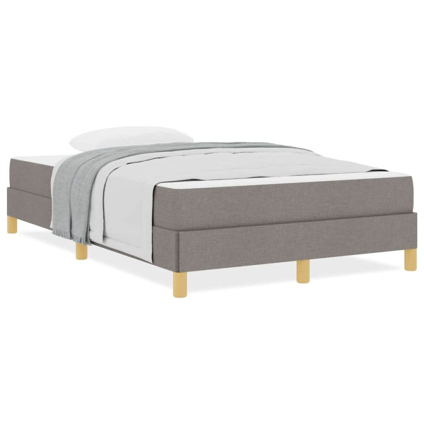 Cama tipo Box Spring Taupe y Marrón 120 x 200 cm M 4