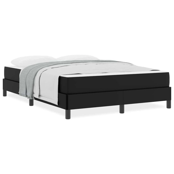 Cama con colchón Negro 140 x 190 cm Cuero sintético M 4
