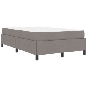 Cama tipo Box Spring Taupe y Negro 120 x 200 cm H