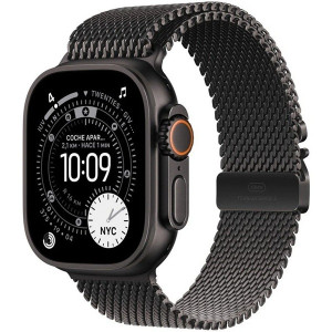 Apple Watch Ultra 3 2025 GPS + cellular 49mm titanio negro milanese loop M negro H