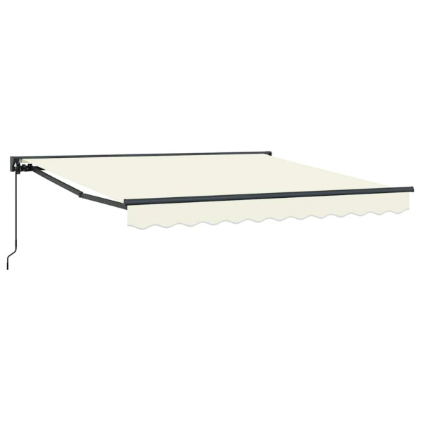 Toldo Retráctil Manual Crema 350x250 cm tela M 2