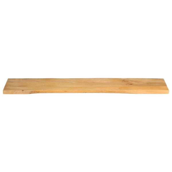 Tablero de mesa borde natural madera maciza mango 160x40x2.5 cm M 3