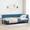 Estructura de cama en esquina Azul 90 x 200 cm Terciopelo 1
