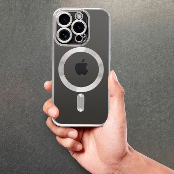 Carcasa COOL para iPhone 17 Magnética Borde Plata M 10