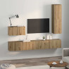 Juego de muebles de TV 4 pcs Roble artisan 200 x 30 x 30 cm 4